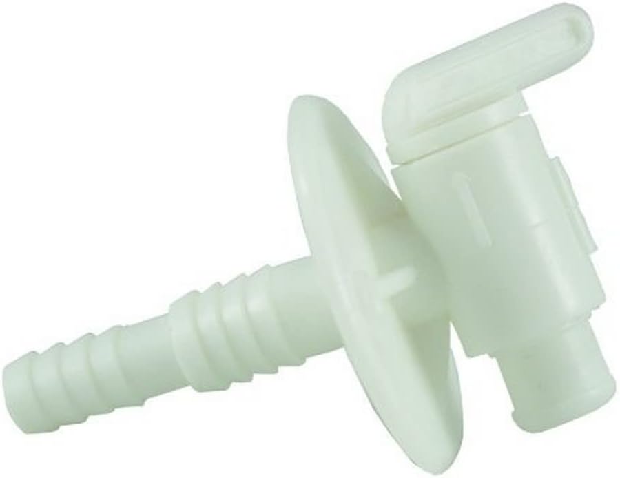 JR Products 3182 3/8" - 1/2" Dual Barbed Drain Cock