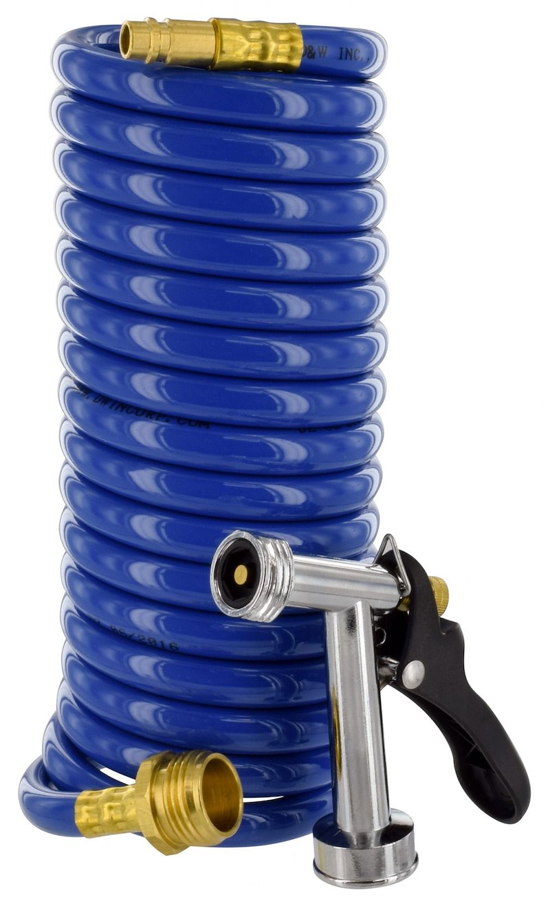 15' Coil Hose W/ Pistol Grip Nozzle SA-HOSE-15-ASY